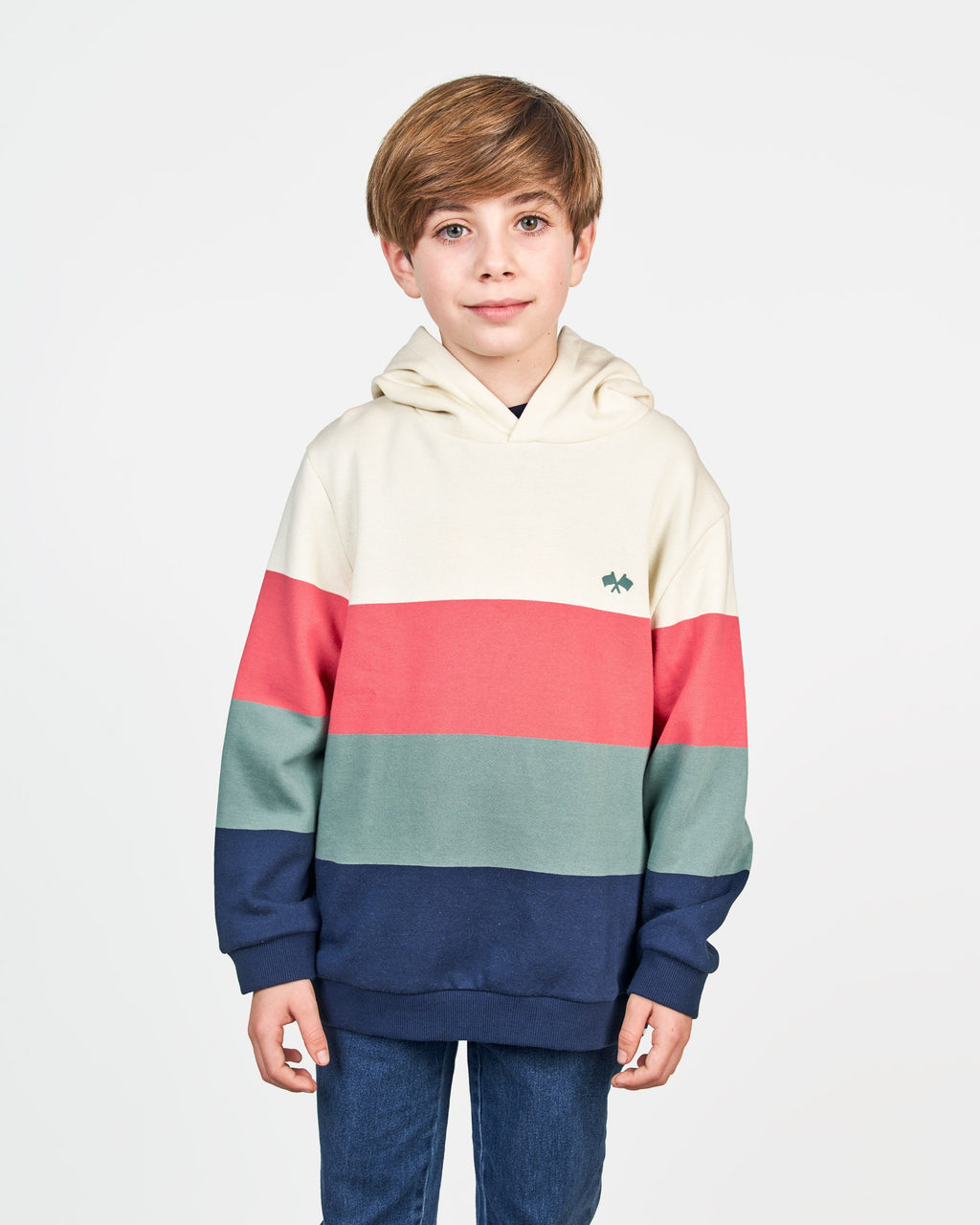 Sudadera Spagnolo 3797 rayas colores oversize
