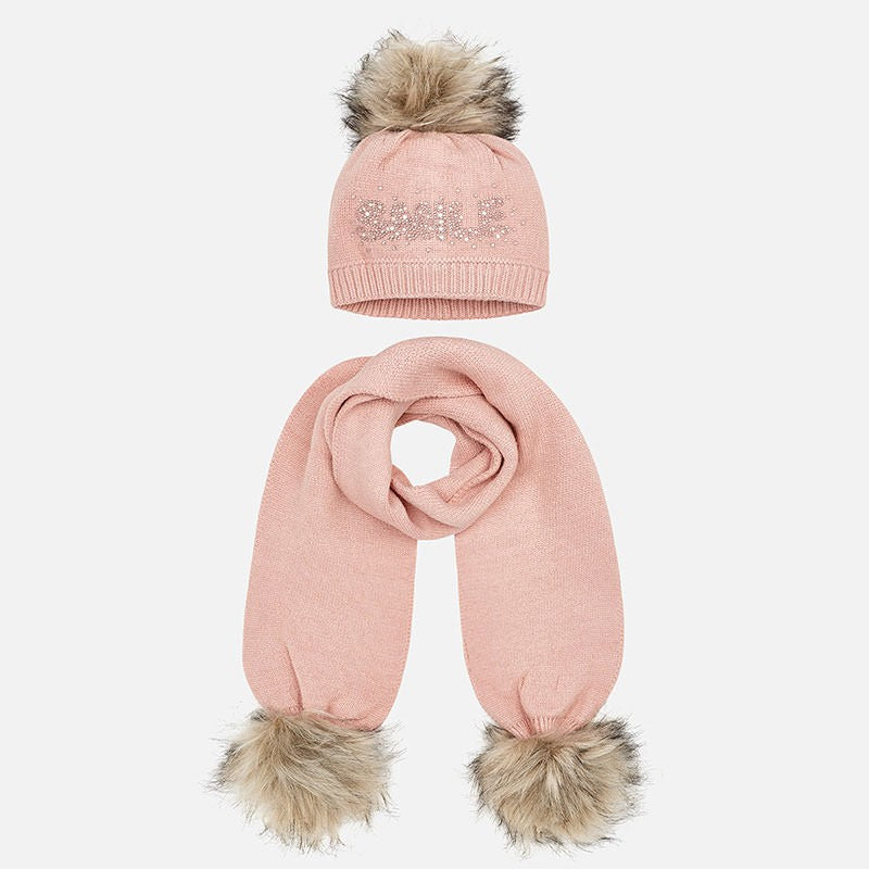 Conjunto gorro y bufanda Mayoral letras