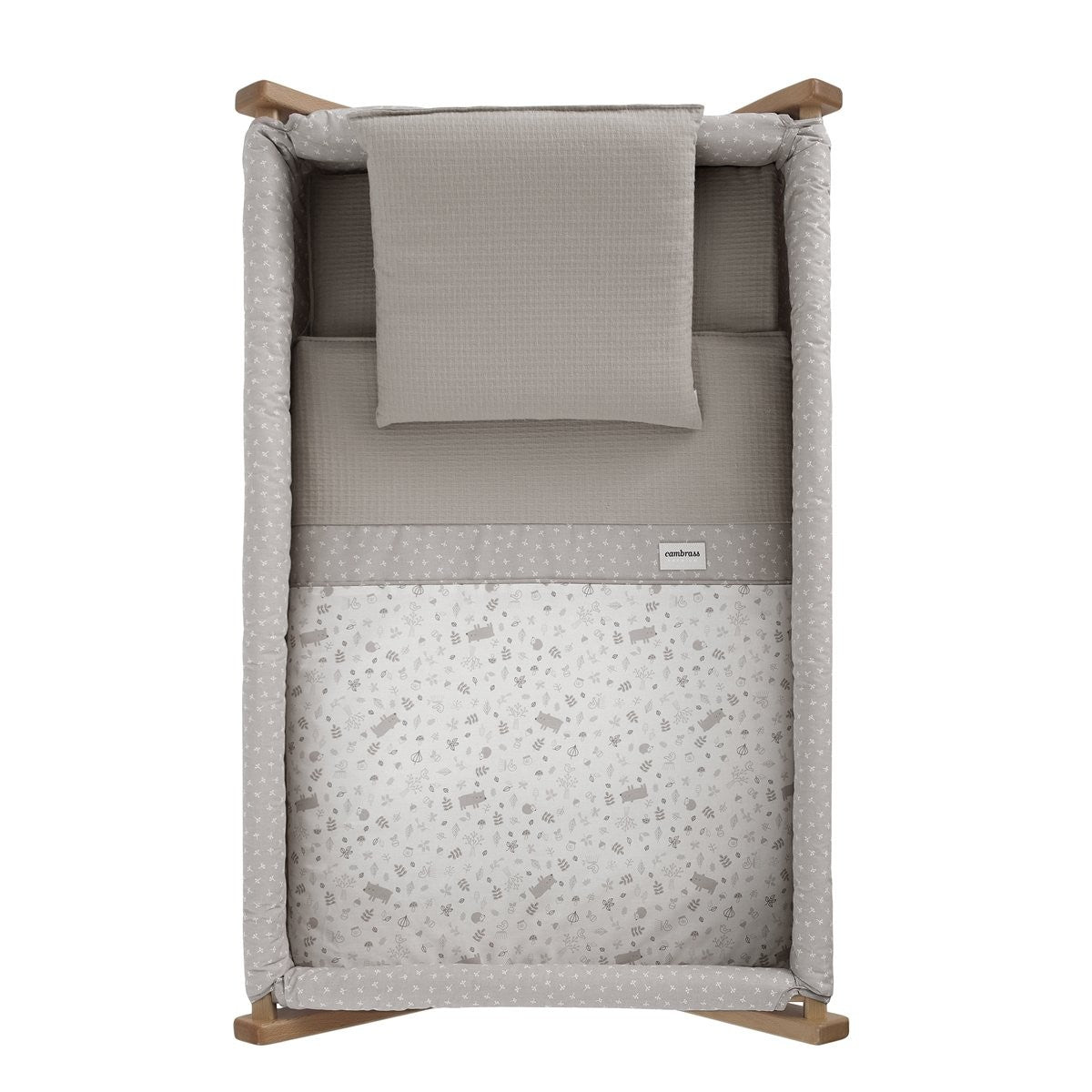 Minicuna tijera madera natural Cambrass Abete