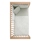 Colcha y Protector Cuna Cambrass House mint