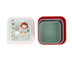3 Cajas Almuerzo Tutete Little Red