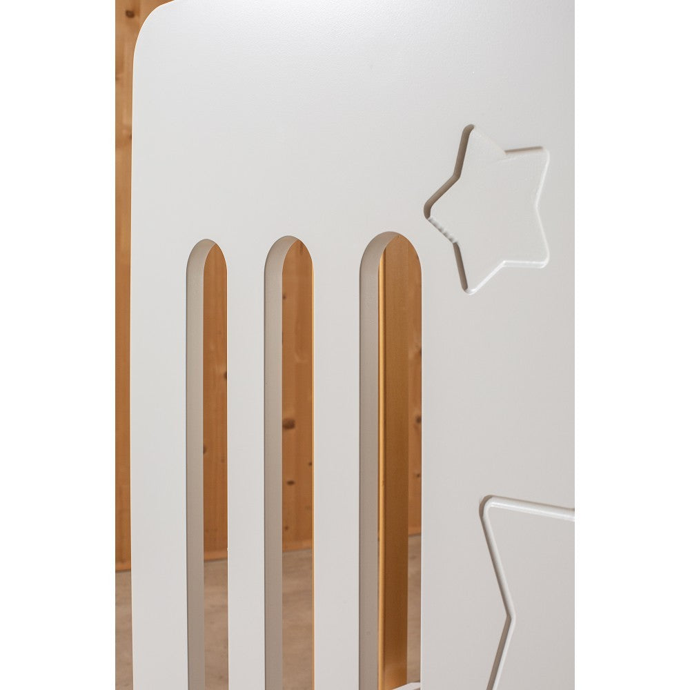 Cuna colecho Interbaby STAR NATURE incluye ruedas y patas natural