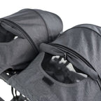 2 capotas Gemelar Niu VentT Twin con funda para barra y arnés