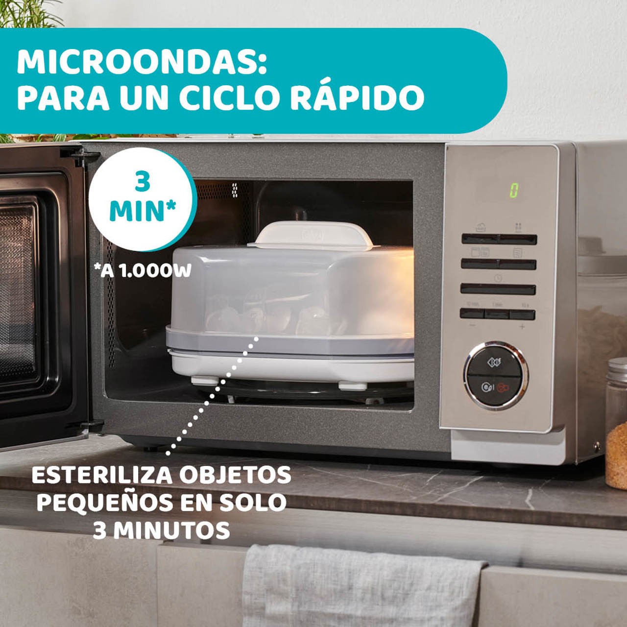 Esterilizador Chicco de Vapor 3 en 1