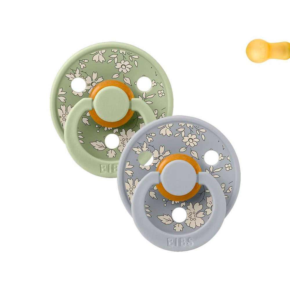 2 Chupetes BIBS Colour Round Liberty Capel 0-6m