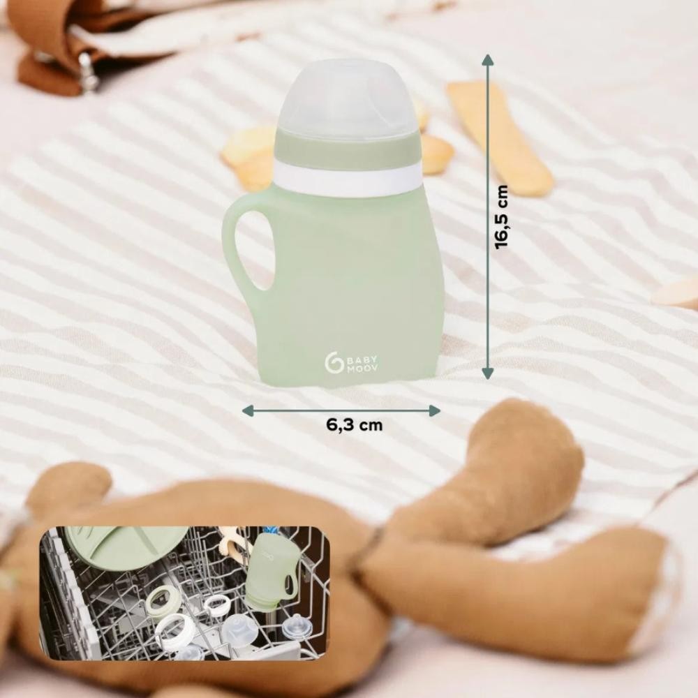 Botella ergonómica de silicona Babymoov