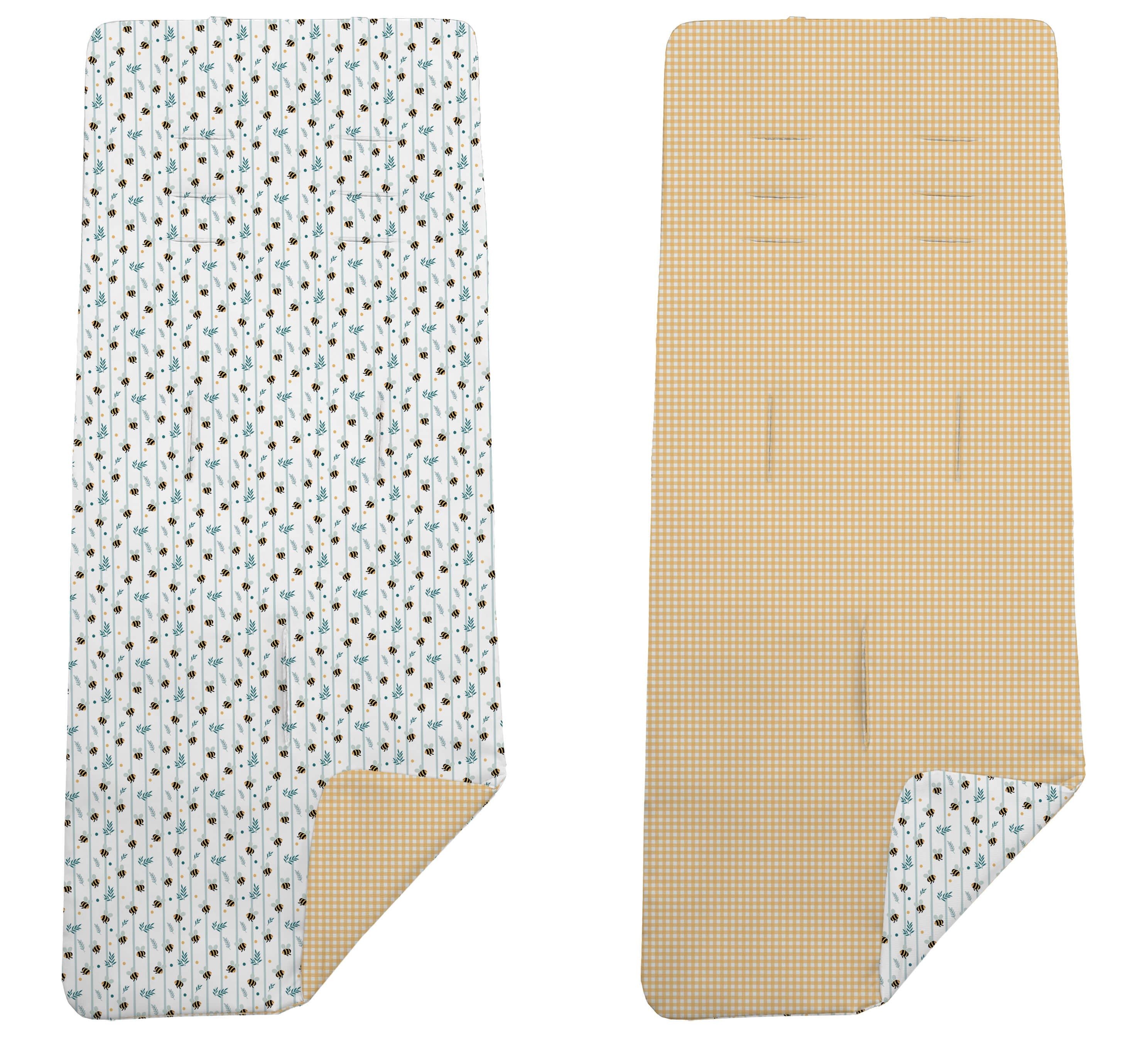 Colchoneta Reversible Dydados Abejas Vichy