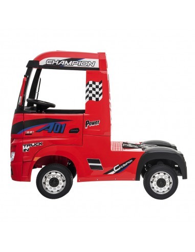 Camión Eléctrico 35Wx2 Qplay Mercedes Actros Rojo