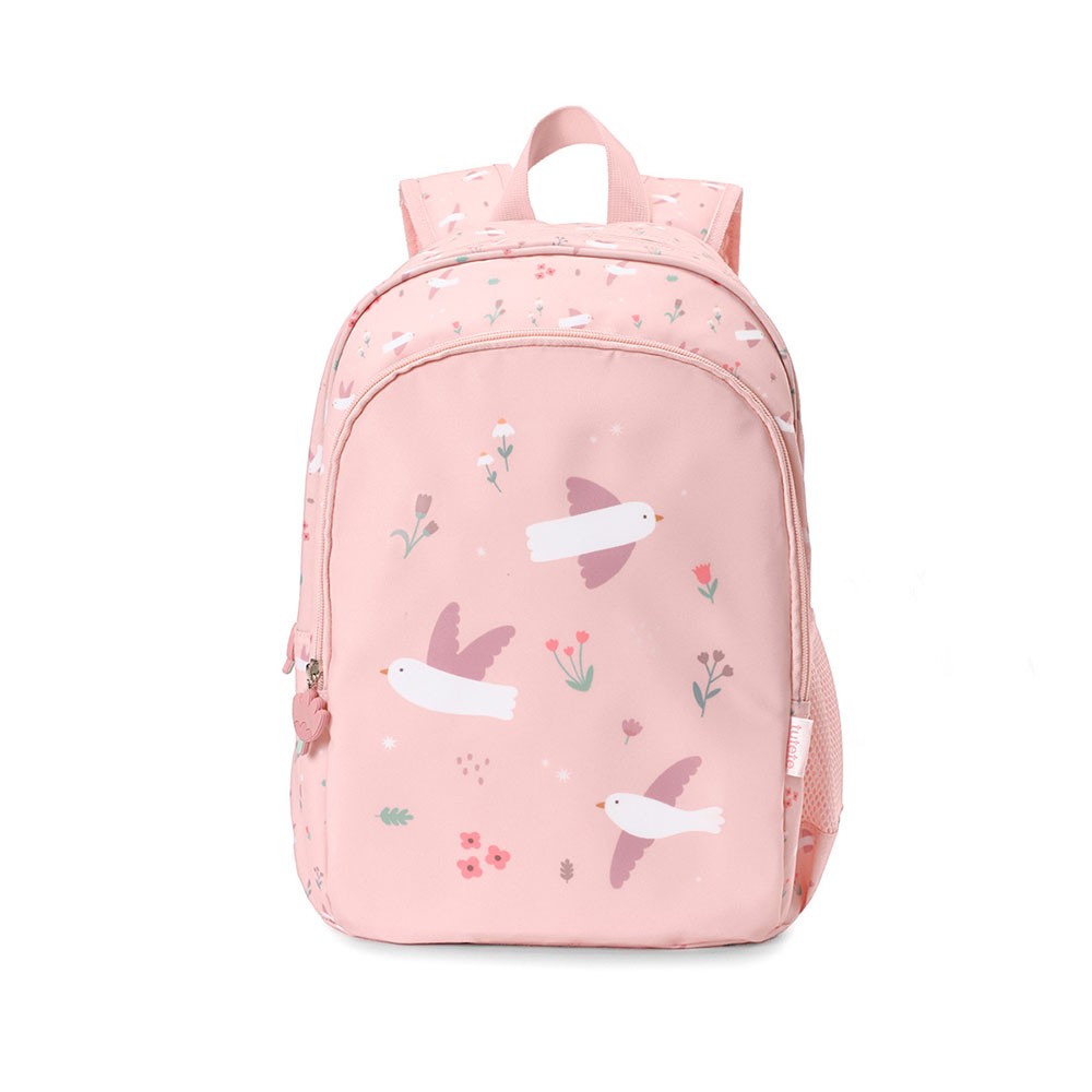 Mochila Mediana Tutete Blossom Birds + Llavero
