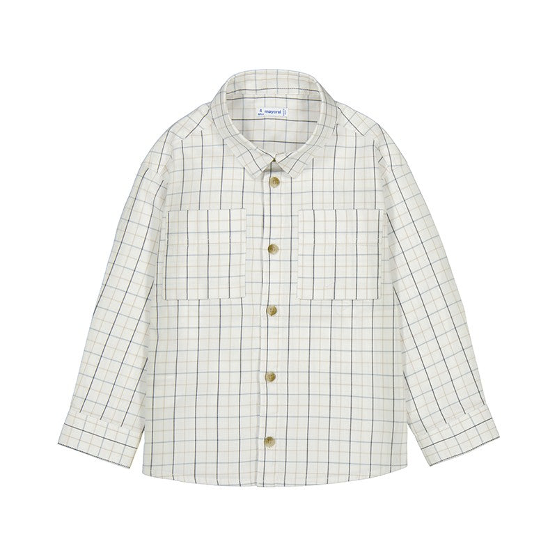 Camisa Mayoral manga larga cuadros