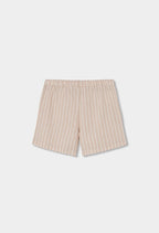 Bermudas Boboli en lino listada