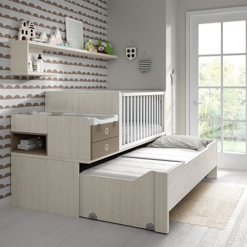 Cuna Convertible Ros Mini BI-CAMA PLUS