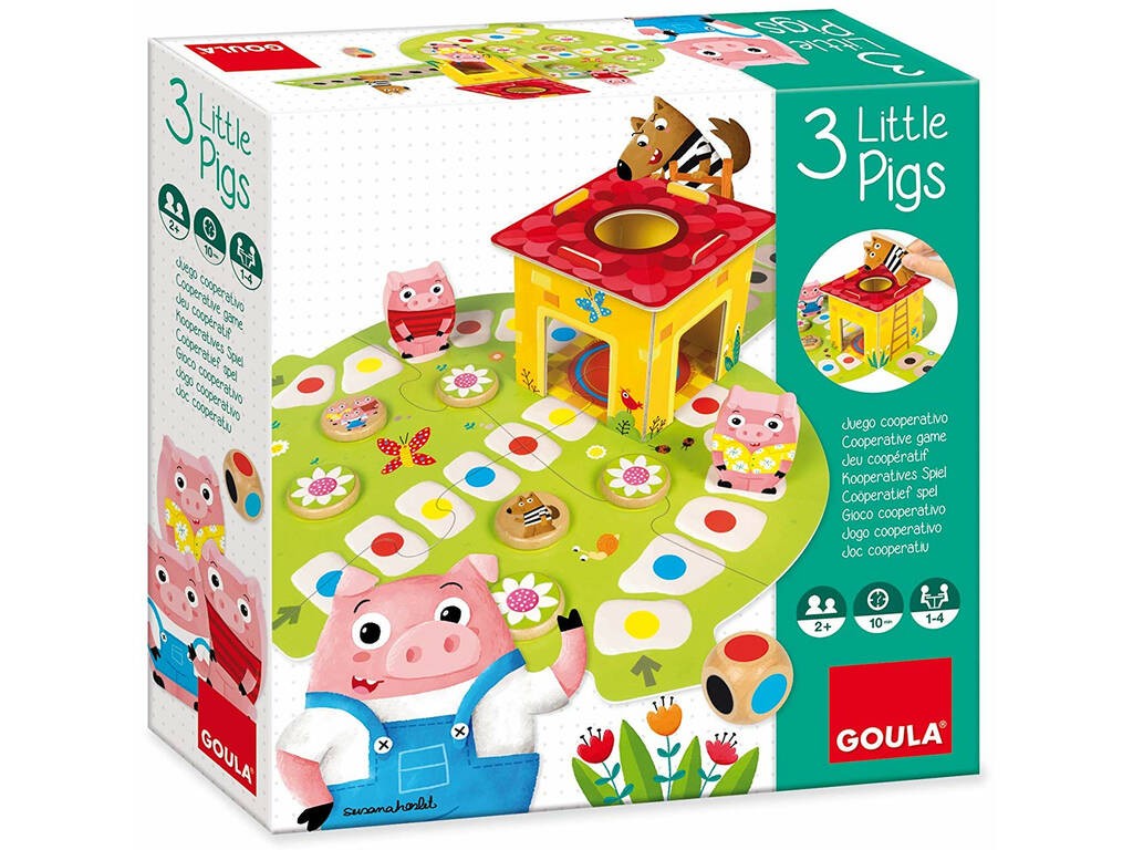 Juego Cooperativo Goula Los 3 Cerditos