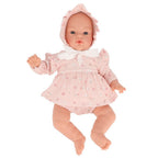 Muñeca Monneka Gorrito Flores Rosas