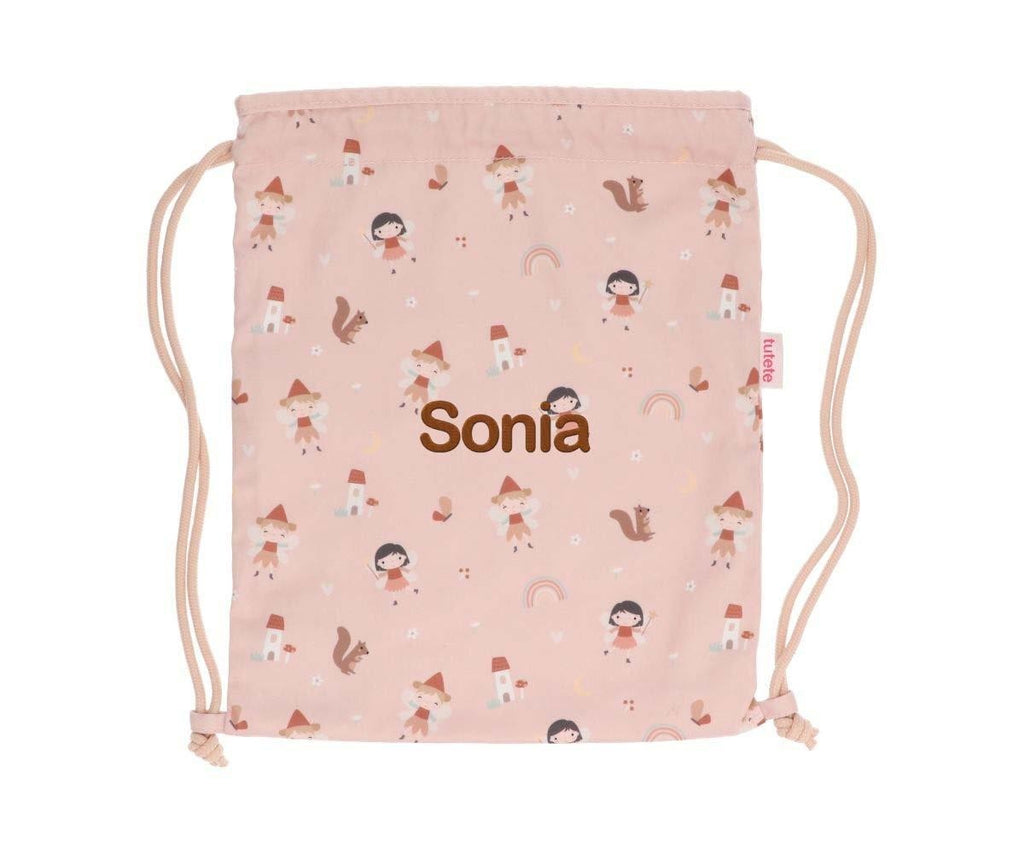 Mochila Tutete Saco Tela Wild Fairies Personalizable