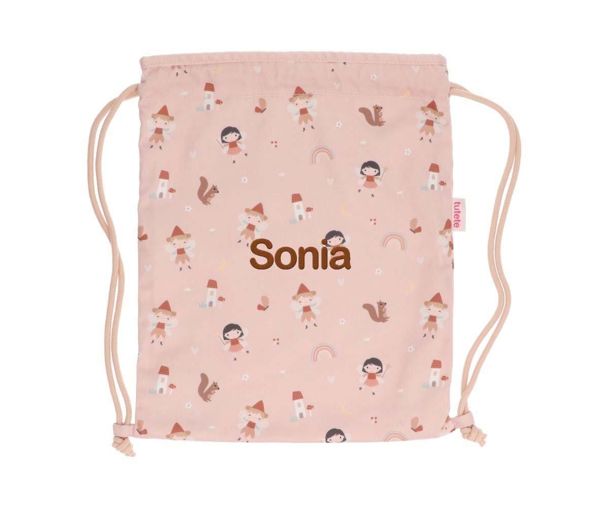 Mochila Tutete Saco Tela Wild Fairies Personalizable