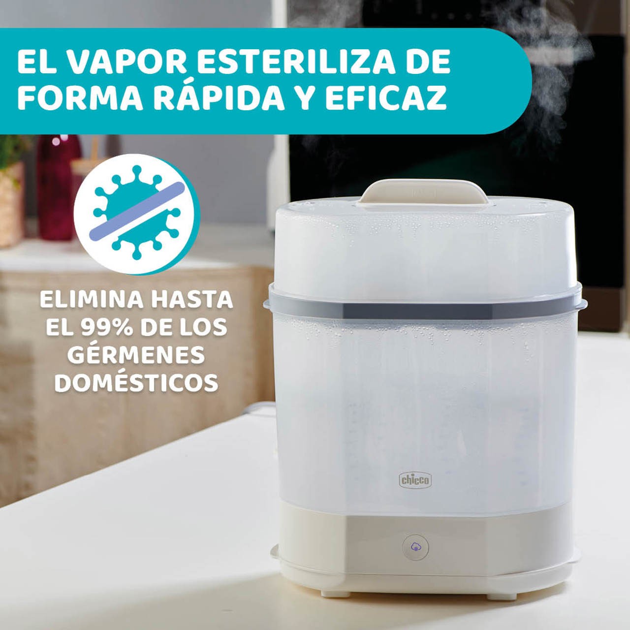 Esterilizador Chicco de Vapor 3 en 1
