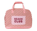 Bolso de Playa con Rejilla Personalizable Monnëka Stripes Bloom & Blush