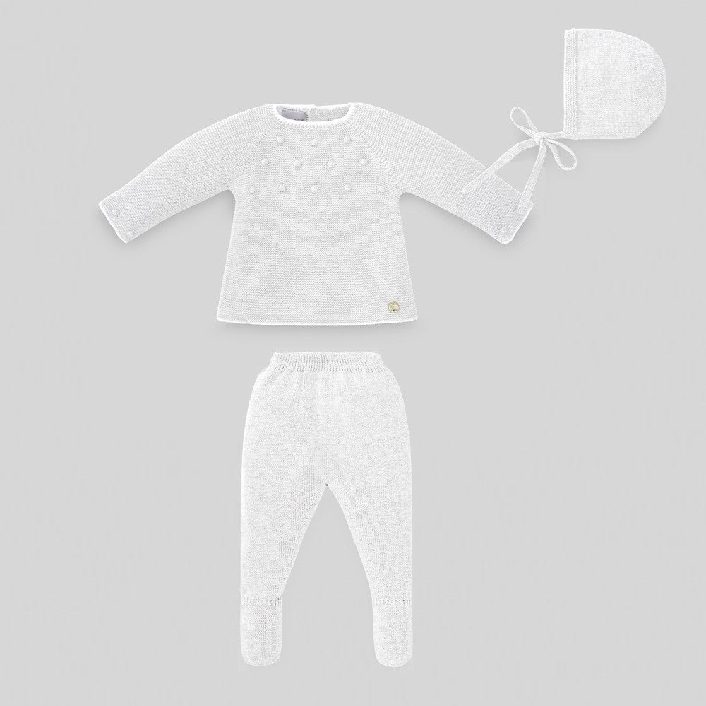 Conjunto Jubón, capota y polaina Paz Rodriguez Regalo OI 22-23