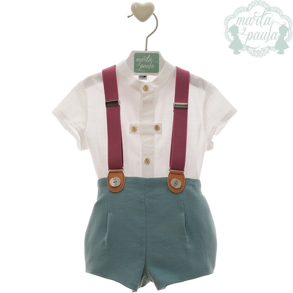 Conjunto bebé con tirantes Marta y Paula Melia