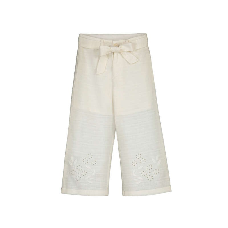 Pantalón largo Mayoral lino bordado
