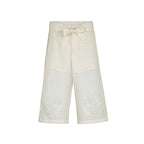 Pantalón largo Mayoral lino bordado