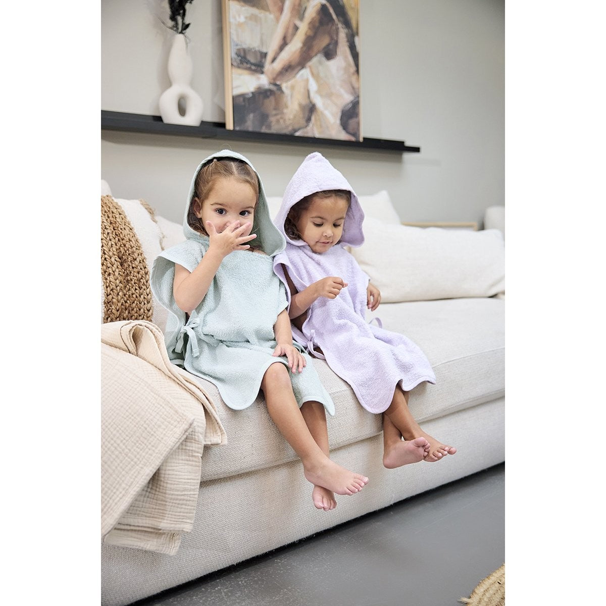 Poncho De Baño Meyco Terry Wavy