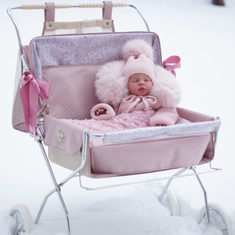 Cubierta Bebelux para Silla Reborn Gemelar Rosa Empolvado