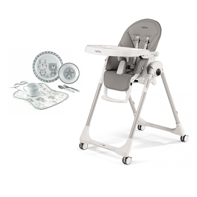 Trona Peg Perego Prima Pappa Follow Me con vajilla para microondas