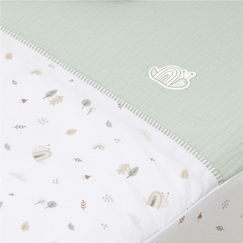 Colcha y Protector Cuna Cambrass Greeny 60x120cm
