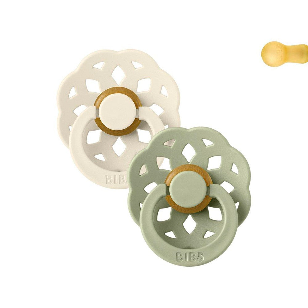 2 Chupetes BIBS Boheme Round 0-6m