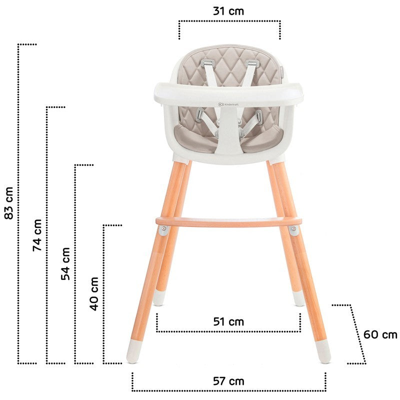 Trona Kinderkraft SIENNA multifuncional 2 en 1