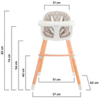 Trona Kinderkraft SIENNA multifuncional 2 en 1