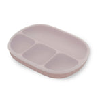 Plato compartimentado de silicona Interbaby con tapa y ventosa