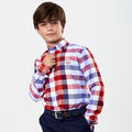 Camisa oxford Spagnolo cuadros Polo