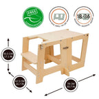 Torre de aprendizaje y mesa PREMA 3 en 1Montessori