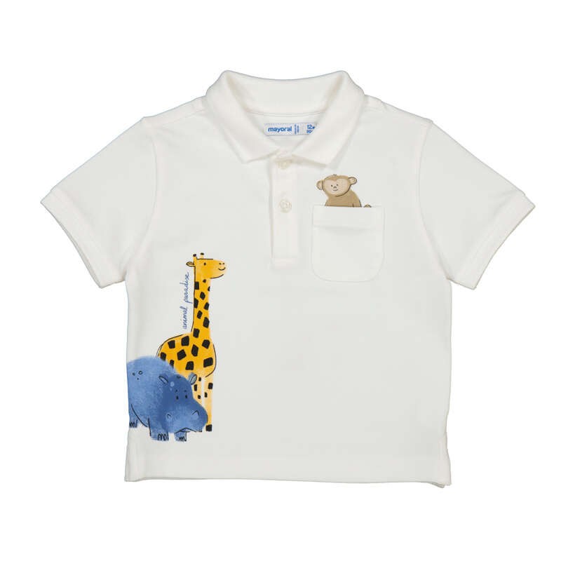 Polo Mayoral manga corta animal