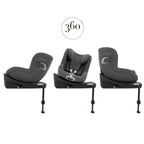 Silla auto Cybex Sirona Ti I-size Plus con reductor y capota antiuva