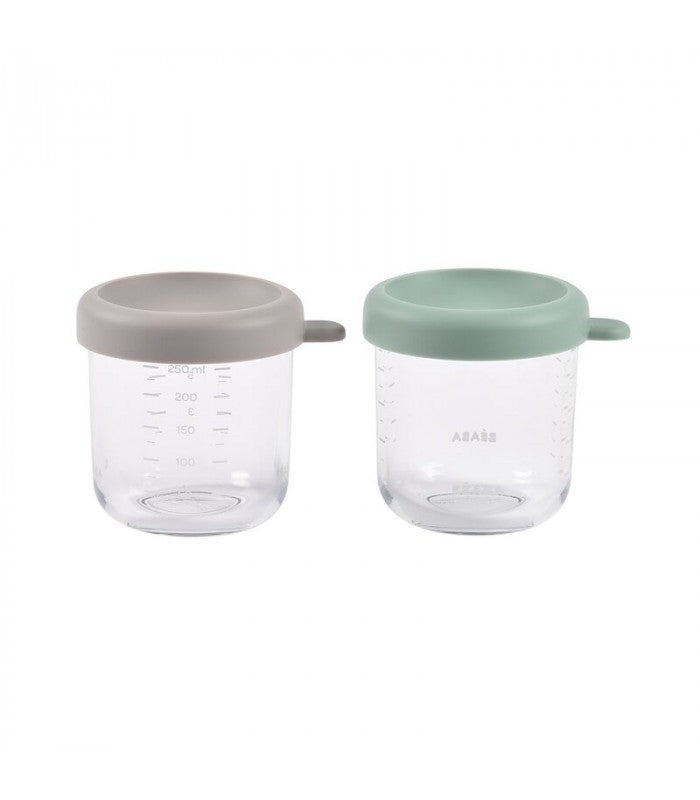 Pack de 2 tarritos de cristal Beaba 250ml