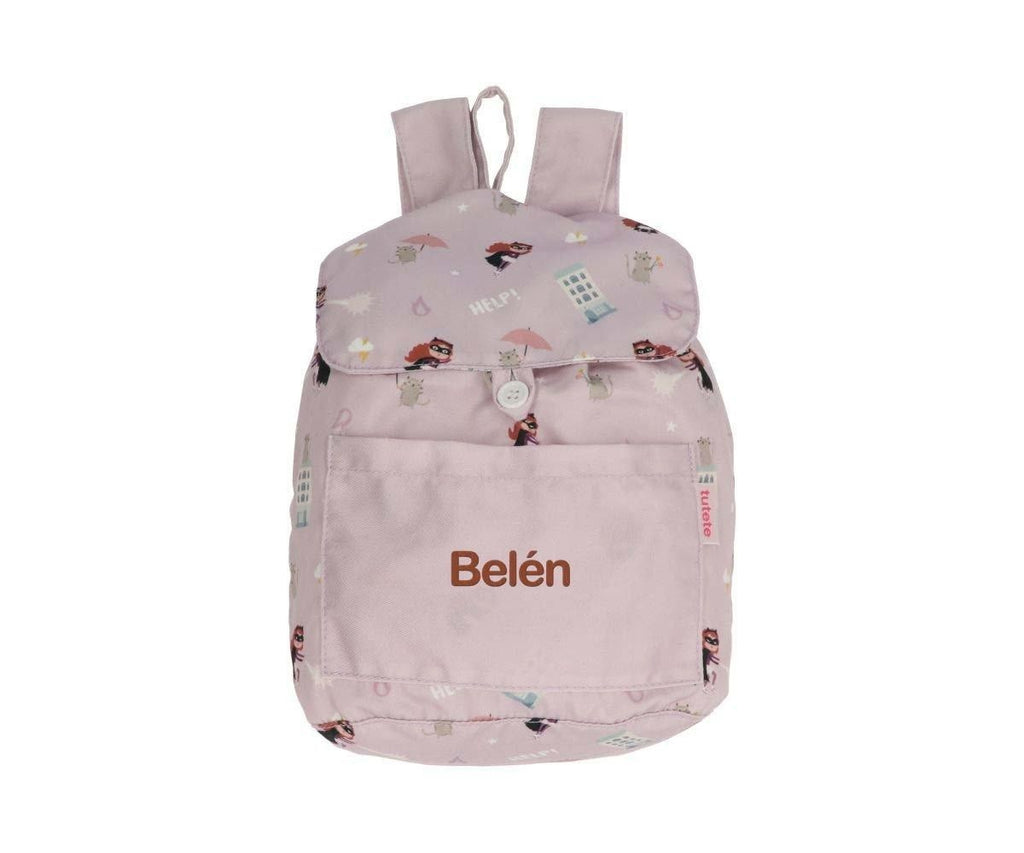 Mochila Pequeña Tela Tutete Fantastic Girl Personalizable