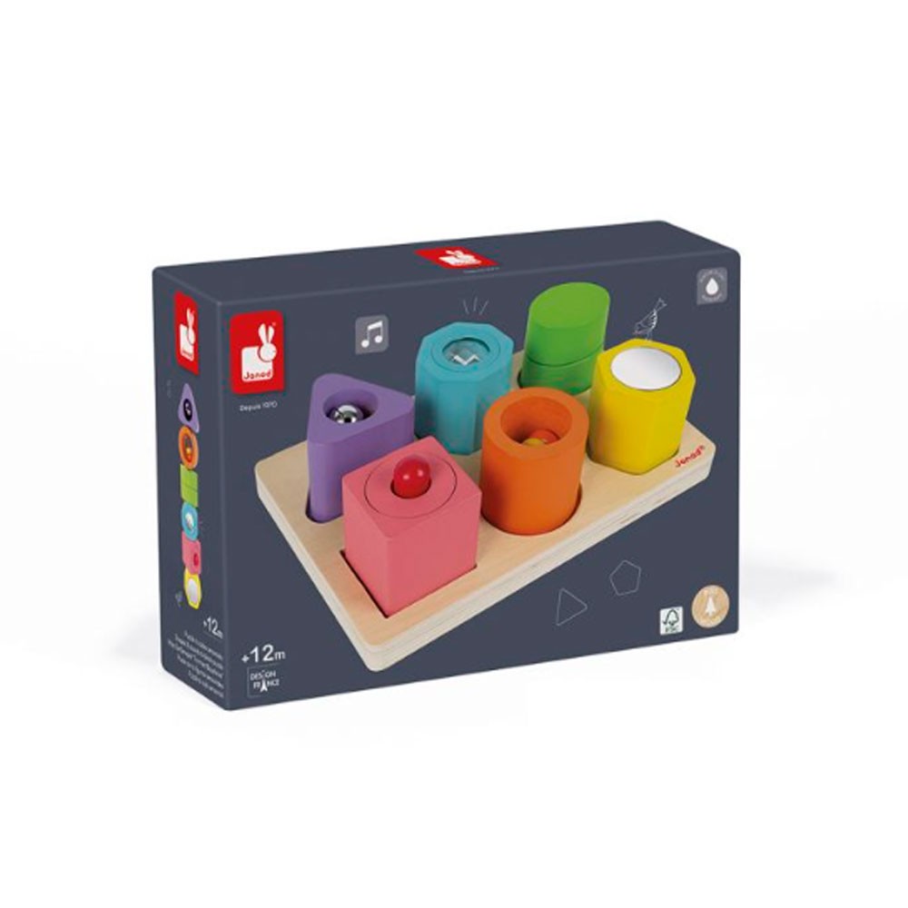 Puzle Janod con 6 figuras sensiorales