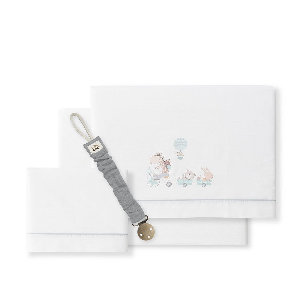 Tríptico Sábanas Interbaby Cuna con Chupetero de Regalo
