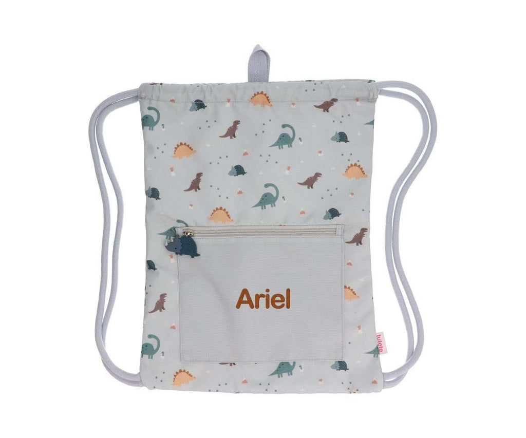 Mochila Saco Impermeable Tutete Dinos World Personalizable