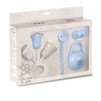 Set Regalo Bebé Jané con sonajero pinza caja y chupe de silicona