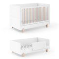 Cuna Evolutiva Ros Mini ELEMENTAL 140x70 con barandilla abatible
