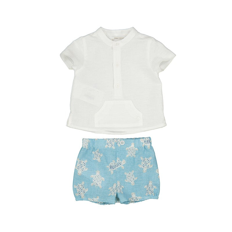 Conjunto Mayoral pantalón corto y camisa