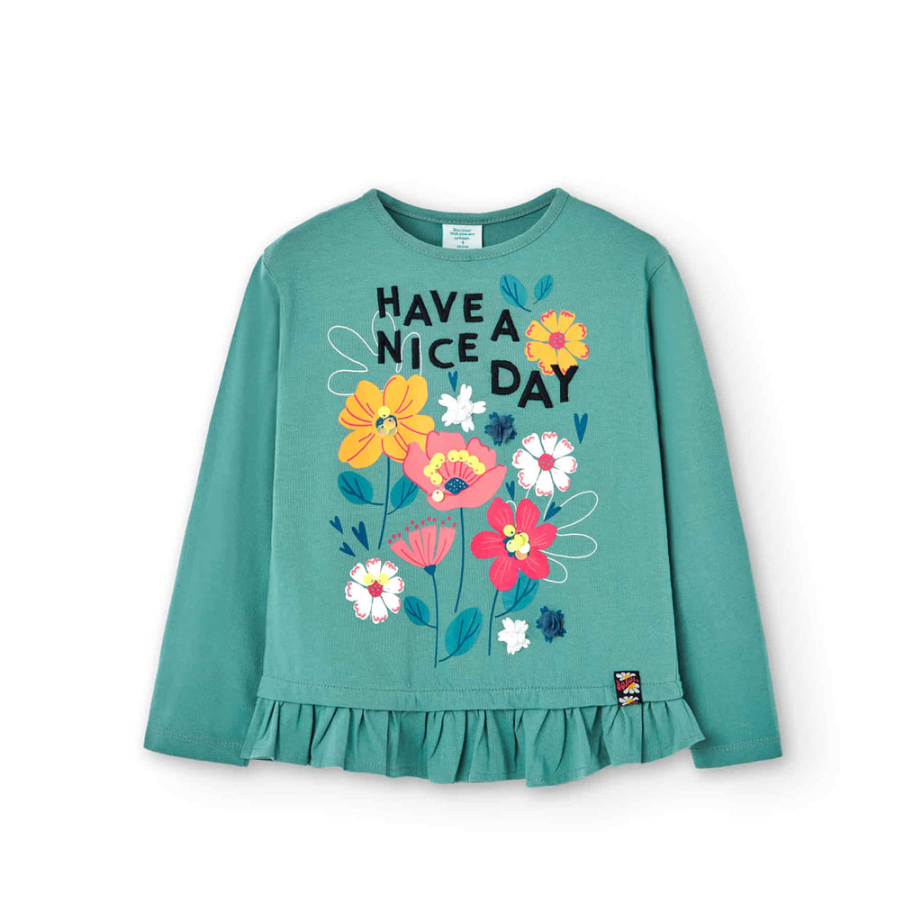Camiseta Boboli punto con volante
