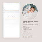 Triptico Cuna Estrella multicolor Luna+ Broche Interbaby