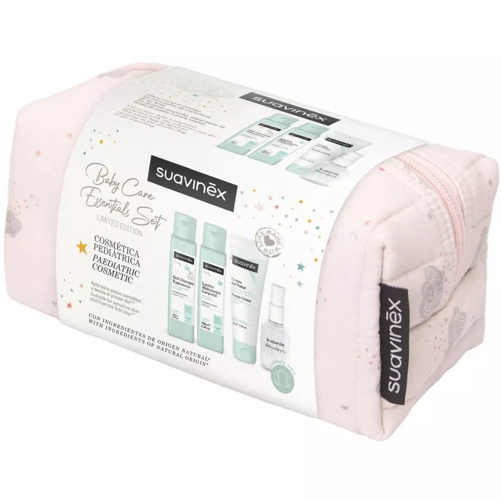 Neceser Birdies Suavinex con 4 productos de cosmética