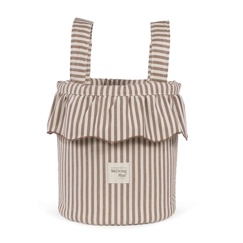 Bolso Bucket Walking Mum Praliné Rayas